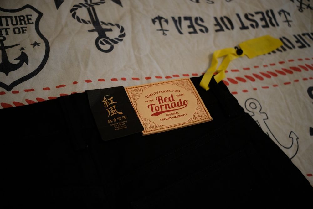 Selvage черни дънки Red Tornado 14.5oz