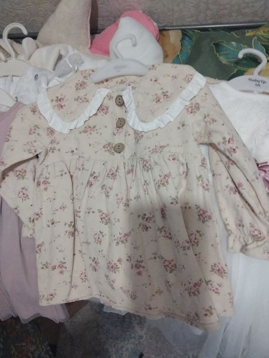 Платья детские 6-12 м