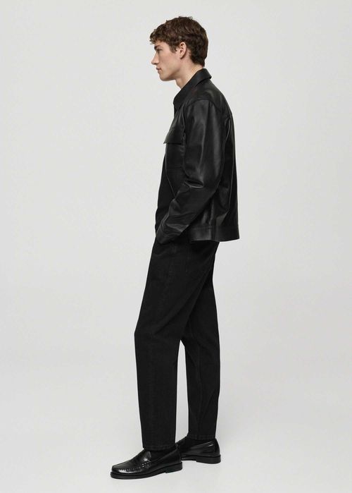 Черни Заострени Дънки - MANGO, Black Denim! 100 % Памук! Чисто Нови! Неизползвани! (Черни дънки със заострена кройка)