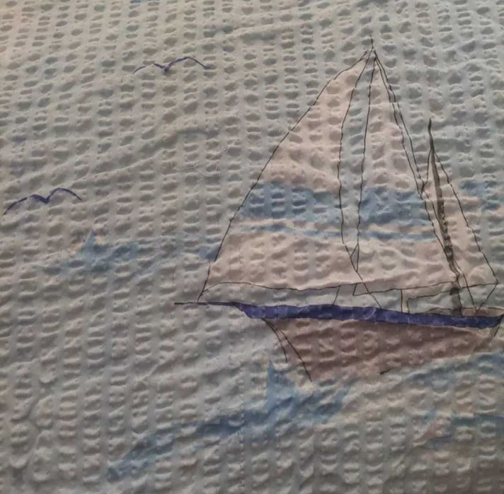 Set lenjerie pat dublu utilizat fără fețe pernă