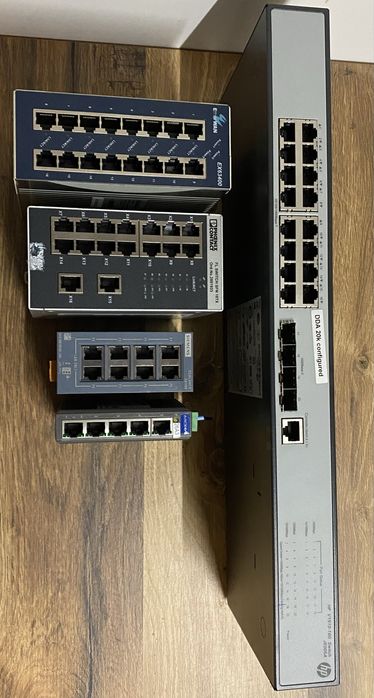 Switch-uri industriale Siemens, Phoenix Contact, HP, Moxa, EtherWAN