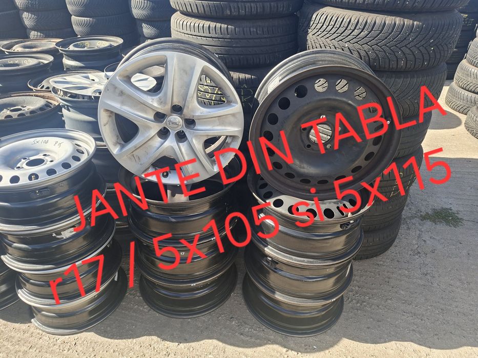 Set jante din tabla originale r17 / gama Opel si Chevrolet / 5x105 si 5x115
