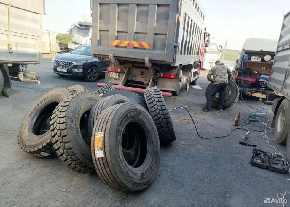 Выездной грузовой шиномонтаж