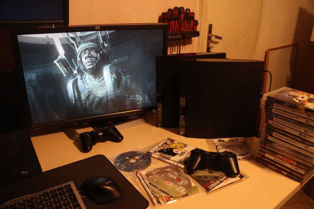 С 1Г ГАРАНЦИЯ! PlayStation 3 Slim 500GB HDD диск профилактиран почистен PS3 Плейстейшън Конзола Джойстик Игри Sony Console Ретро Плейстейшан
