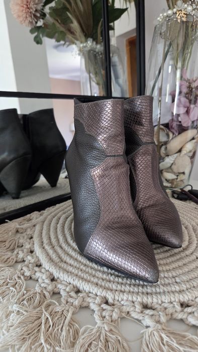 Ghete dama piele naturala model Modern Western