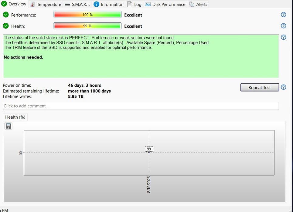 SSD Samsung 990 PRO 1TB in stare foarte buna