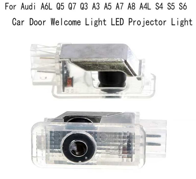 LED Плафо за врати с лого за Audi A6L Q5 Q7 Q3 A3 A5 A7 A8 A4L S4 S5