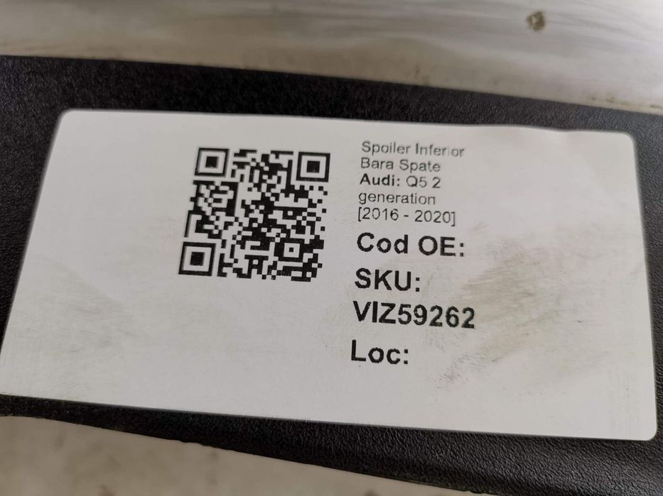 Fusta Bara Spate Audi Q5 2 generation 2016 2017 2018 2019 2020 S-Line