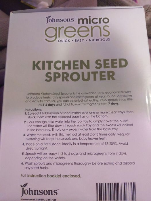 Уред за покълване на семена. Кълнове