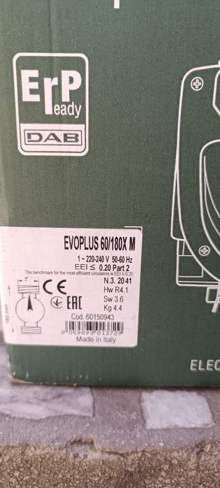 Циркулационна помпа за парно DAB Evoplus 60/180
