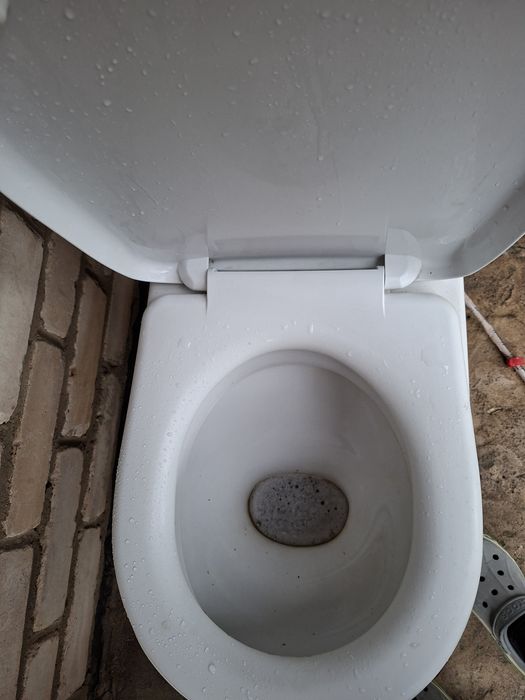 Унитаз целый, в хорошем состоянии
