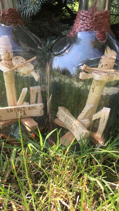 Sticle cu para sau sculptura interioara Cadou!