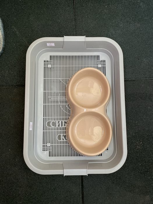 Кошачий набор: лоток, миска, наполнитель