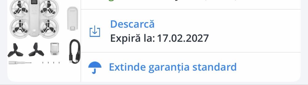 Drona DJI NEO cu 3 baterii,incarcator si Geanta! Emag