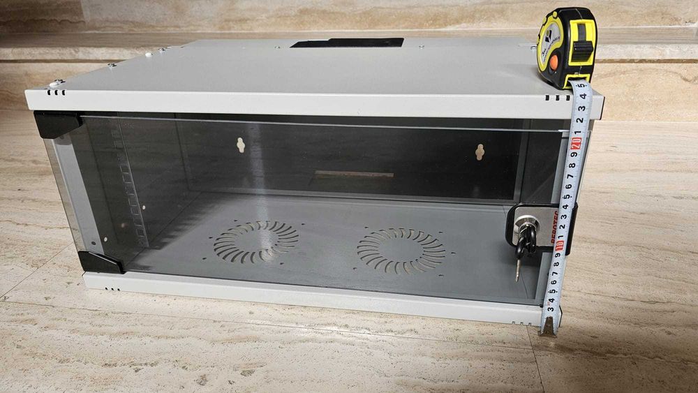 Rack metalic 4U de perete pentru supraveghere video