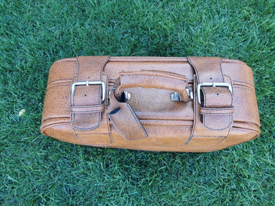 Set de geamantane,valize din piele