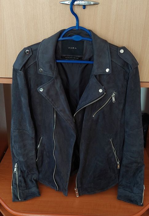 Jachetă de piele întoarsă