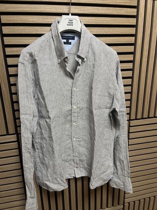 Tommy Hilfiger - Premium Linen НОВА Ленена  риза -  Л/ХЛ / Оригинал