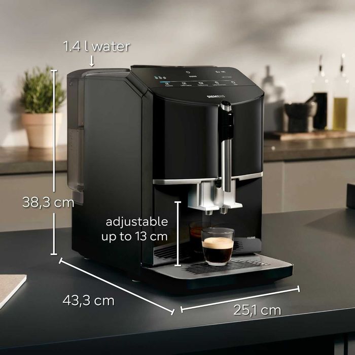 Siemens TF301G EQ300 автоматична кафемашина за еспресо, UK Щепсел