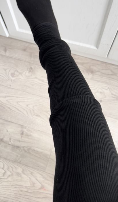 Теплые леггинсы из хлопка