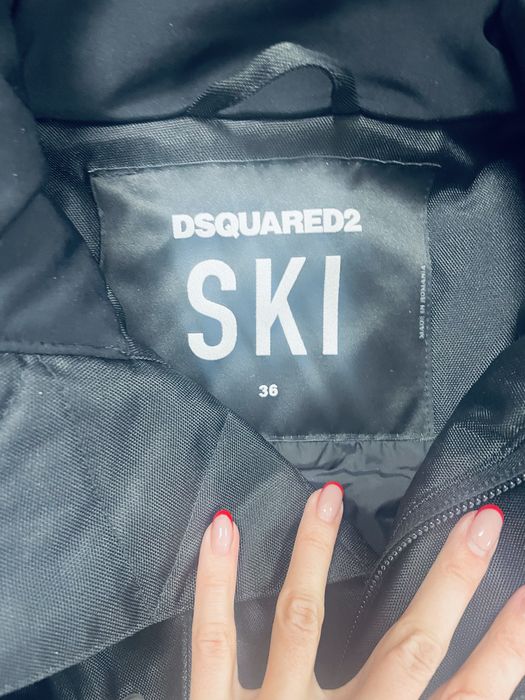 Dsquared Ски яке с естествен косъм