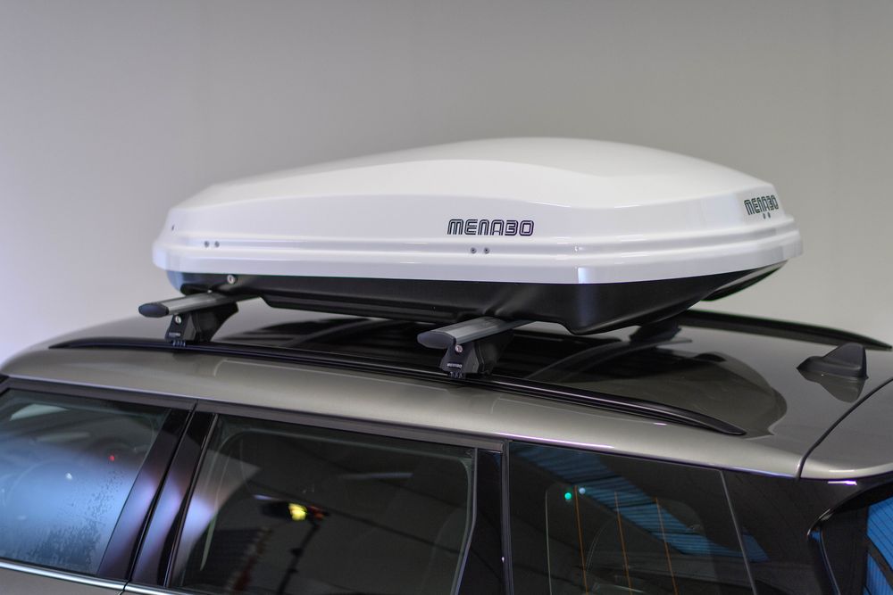 Cutie portbagaj Menabo Diamond 450 White, 163x90.7x36cm