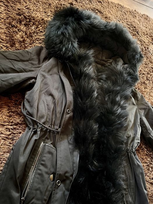 Дамско яке с ествестен пух от лисица