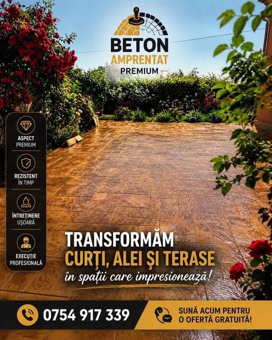 Beton Amprentat -Calitate si Eleganță la cel mai bun preț