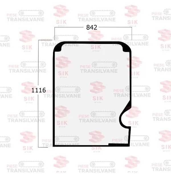 GEAM parbriz Hitachi ZX470-3, John Deere 120D