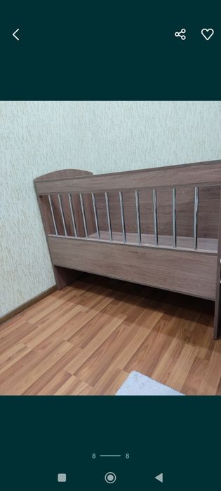 Детская кроватка абсолютно новая.
