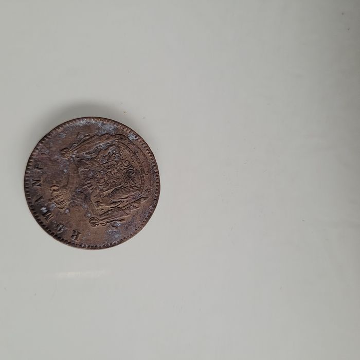 Moneda veche 5 bani 1867