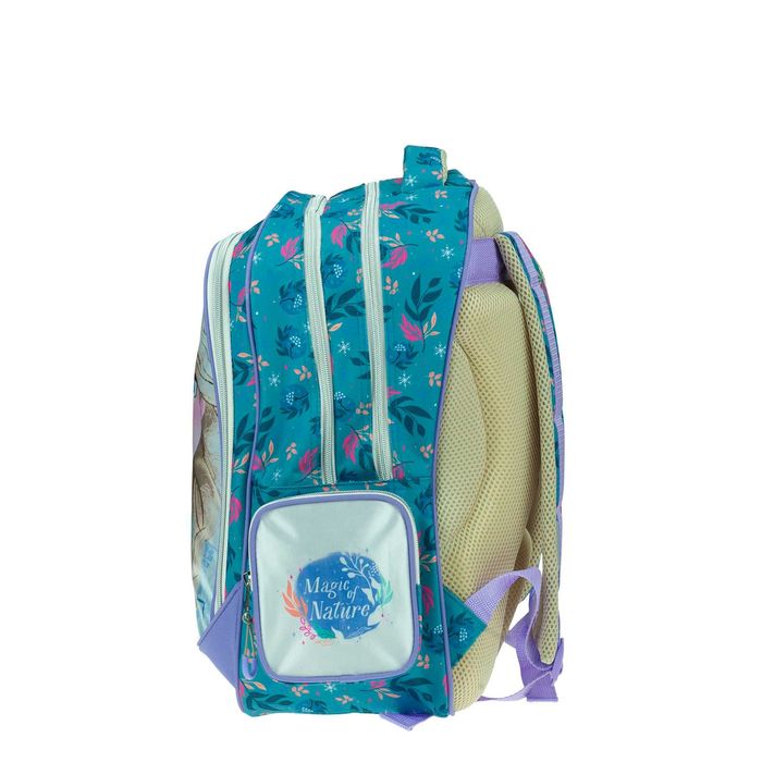 Ghiozdan scoala Disney Frozen Anna & Elsa, trei compartimente