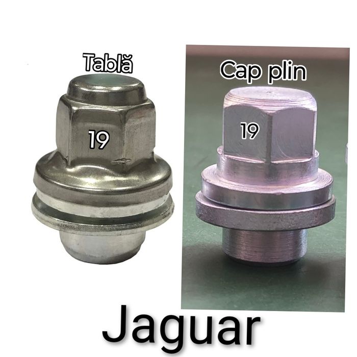 Piulițe prezoane pline pt Jaguar M12 x1.5 cu șaibă plata și guler