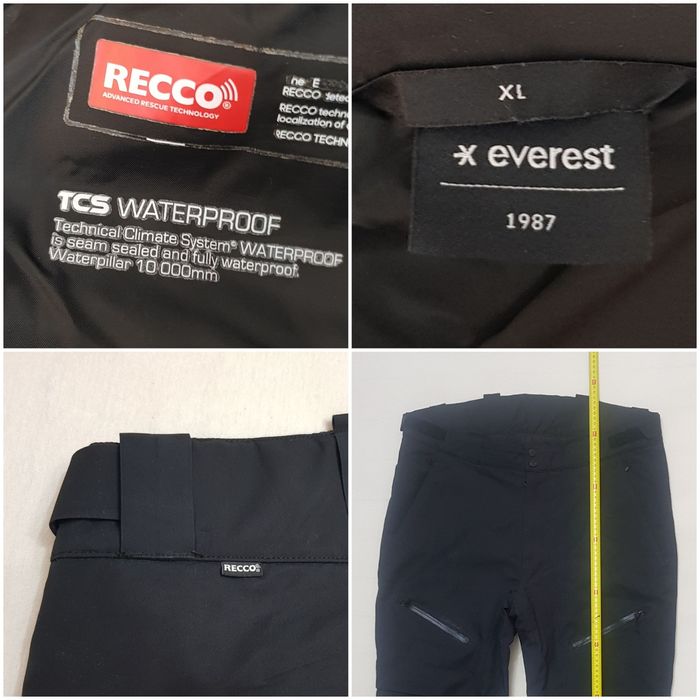 Pantaloni ski snowboard EVEREST TCS Waterproof Recco (10K) nr XL (men)