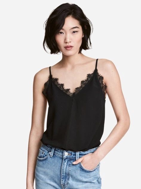Топ потник сатенов h&m