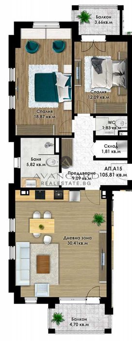 оф.18287 3-ен Кючук Париж/Коматевски възел