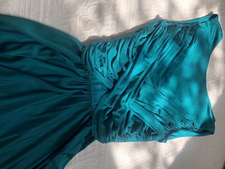Rochie ocazie, marimea 36, verde-turcoaz