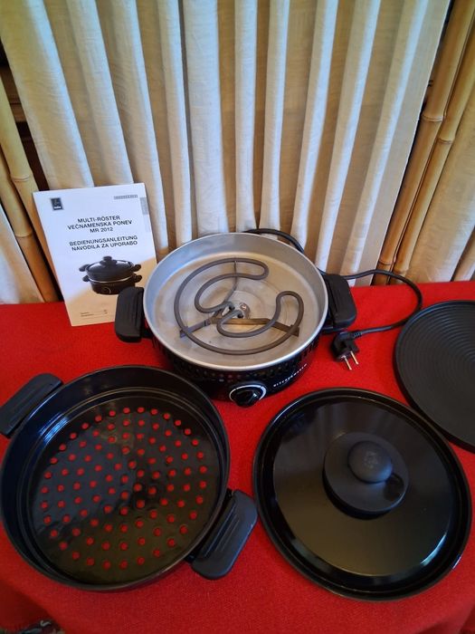 Cuptor multifuncțional Stöckli pentru castane, grătar si clătite.