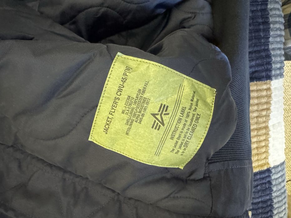 Alpha Industries Бомбер Зимняя Куртка Новая