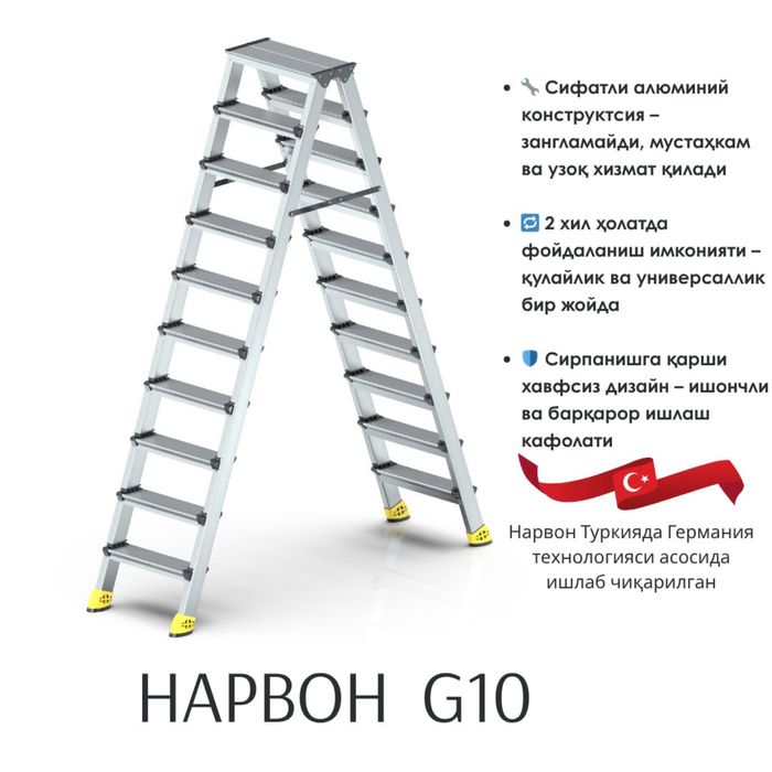 Turkiya Narvonlari. лестница, Alyumin narvon.