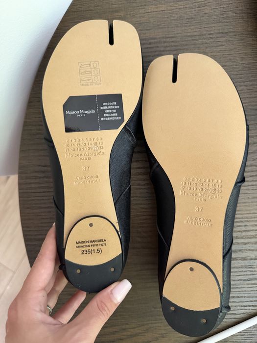 Maison Margiela tabi flats balerini din piele naturala