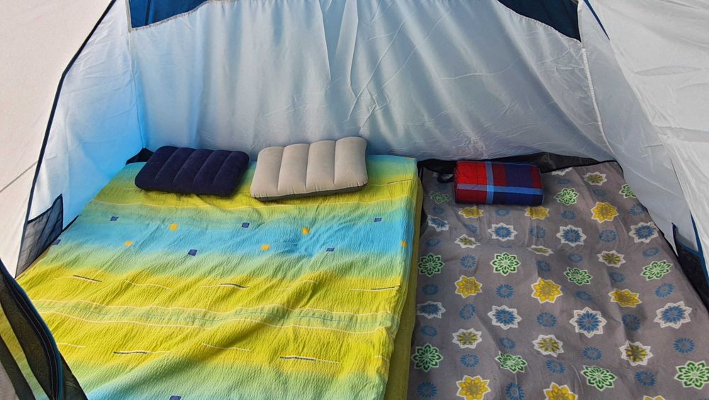 Палатка arpenaz 4.1 за 4 души декатлон