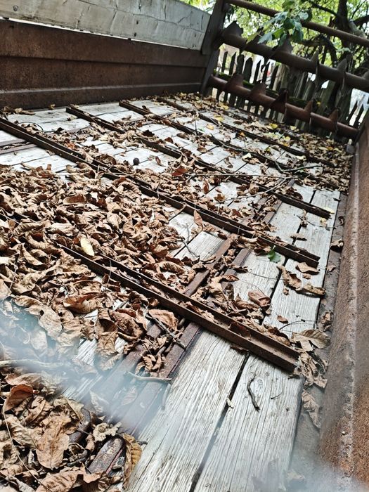 Mig de gunoi , remorca împrăștiat bălegar, gunoiera deutz fahr 5,5 t