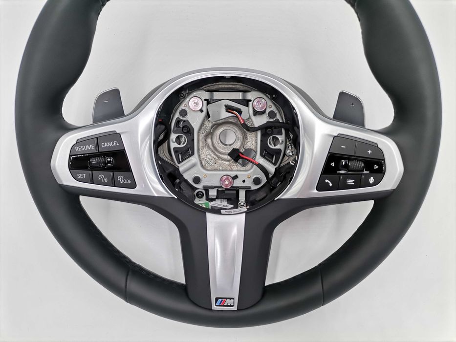 Нов M Sport Черен Кожен Волан BMW X5 G05 X6 G06 X7 G07 Facelift