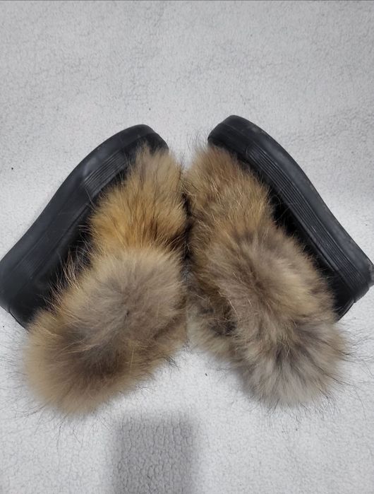 Дамско яке с естествен пух