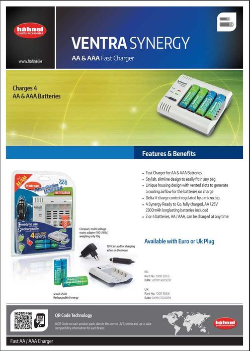 Incarcator rapid acumulatori AA / AAA Hahnel PowerStation Ventra