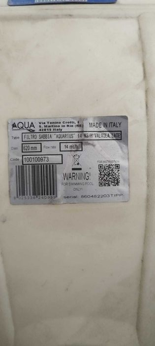 Filtru piscina Aquarius 14 Side 620