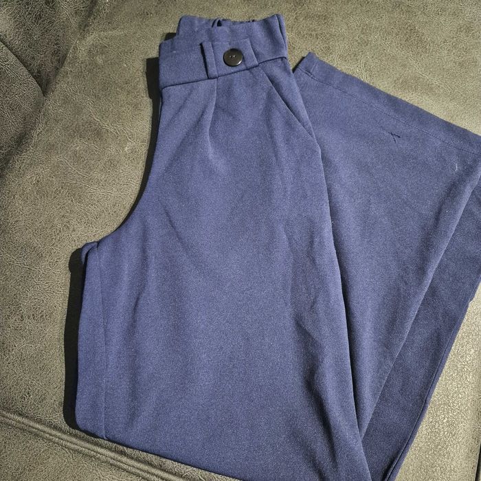 Син дамски панталон