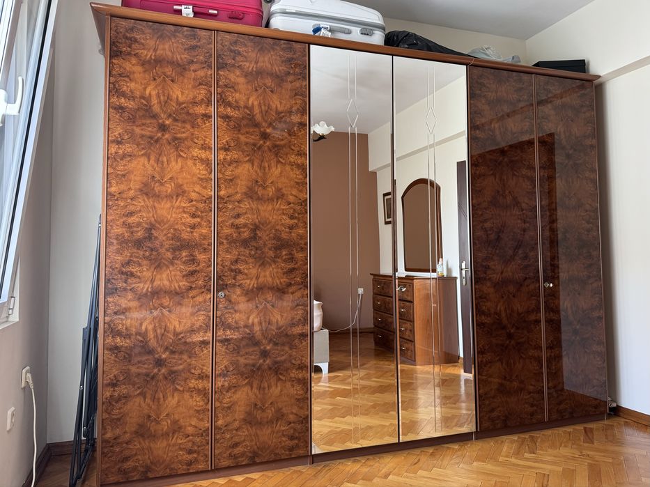 Винтидж немски гардероб, скрин+огледало