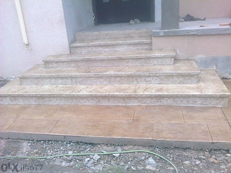 Щампован бетон, подова настилка